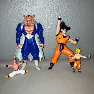 Dragon Ball Z Dabura 02 / Son Goku 97 Figs + Majin Buu / Son Goku Saiyan 89 Toy